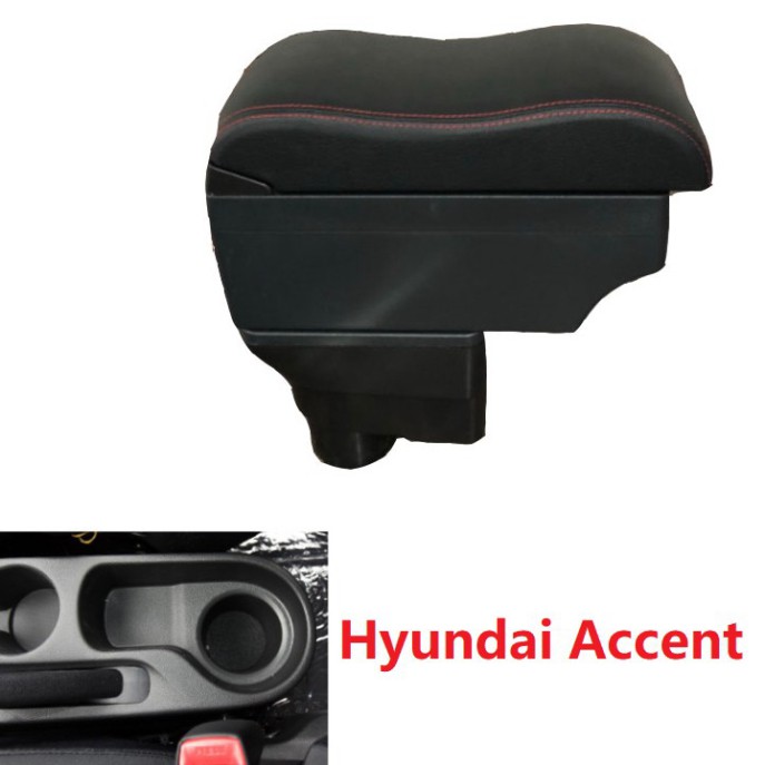 Sản Phẩm Hộp tỳ tay ô tô, xe hơi Hyundai Accent tích hợp 3 cổng USB .
