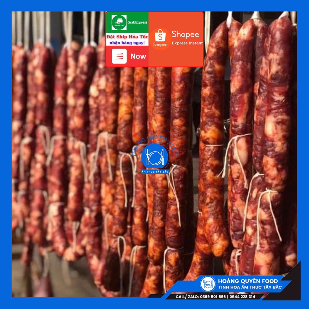 Lạp Xưởng, Lạp Sườn Hun Khói - Đặc Sản Tây Bắc 500G & 1KG| HQ FOOD