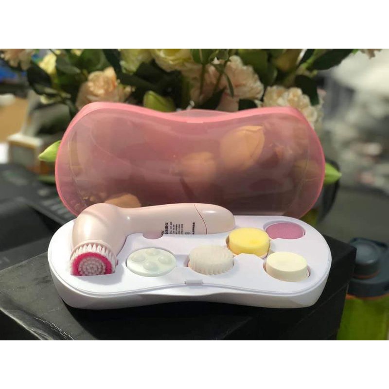 BỘ DỤNG CỤ RỬA MẶT + MASSAGE MẶT 6IN1