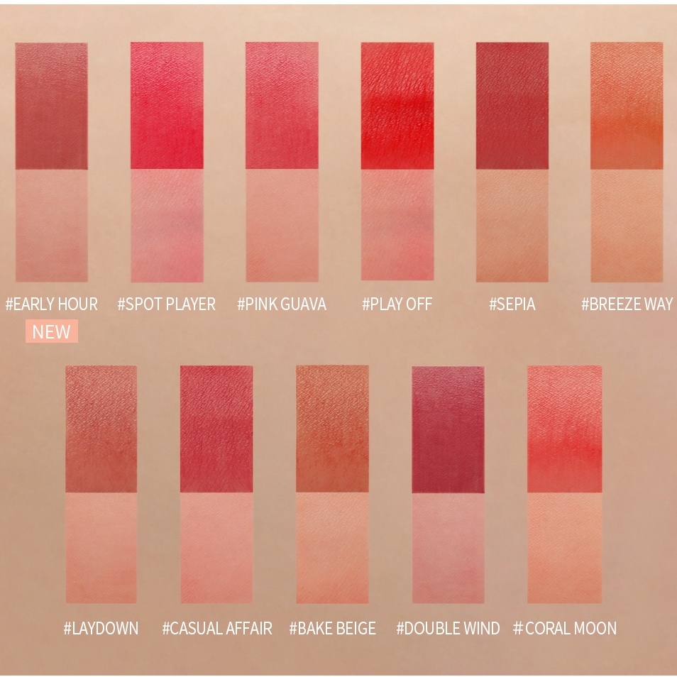 Son Kem 3CE Blur Water Tint- màu early hour