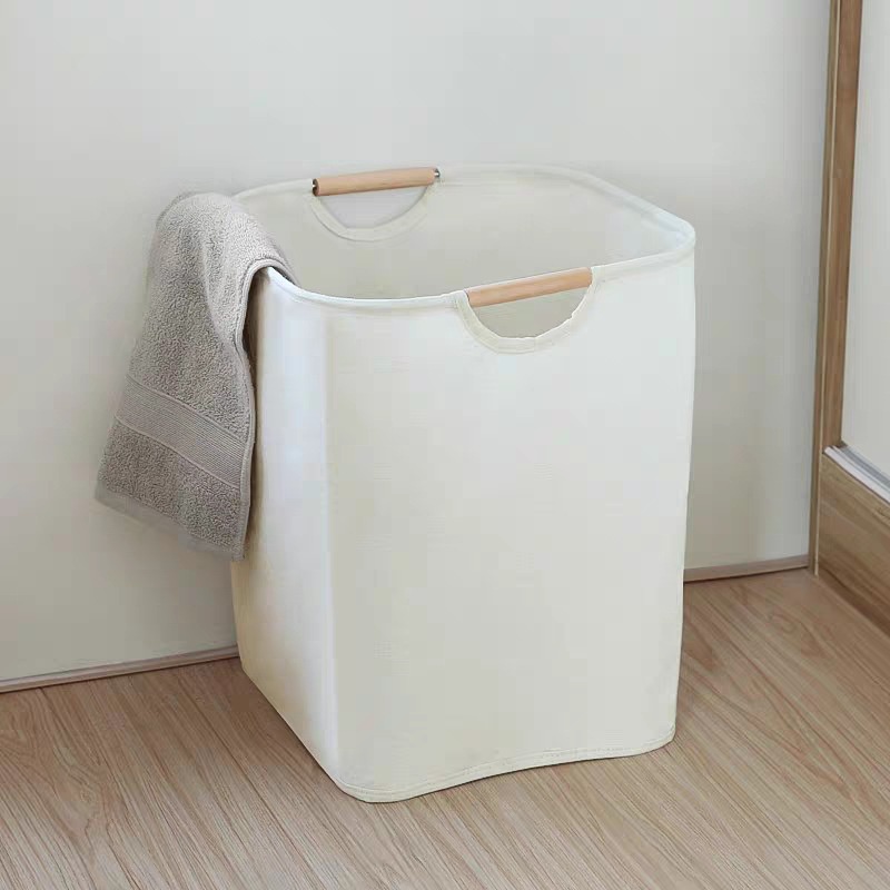 Giỏ Đựng Quần Áo Bẩn Bằng Vải Gấp Gọn Tiện Dụng