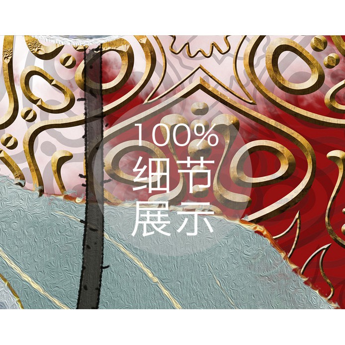 Tranh dán tường Phong cảnh sen pha lê, Tranh dán tường 3d hiện đại (tích hợp sẵn keo), MS1276947