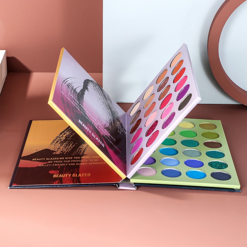 BEAUTY GLAZED Makeup Eye shadow Palette Color Shades 72 color Shimmer Glitter Eyeshadow Palette Cosmetics