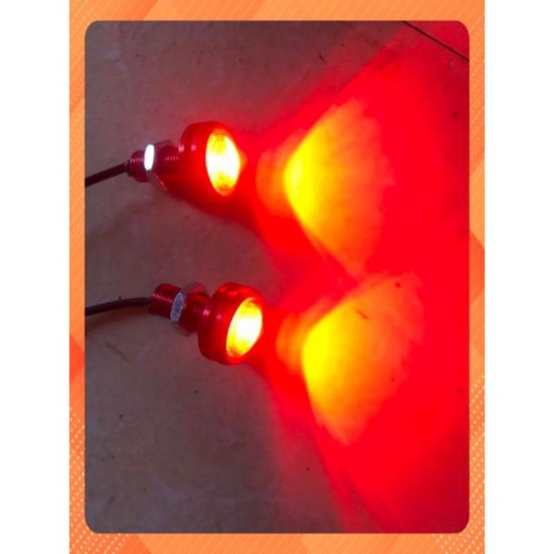 1 cái Đèn led Xi nhan Cúc Áo cho xe máy , Moto , xe điện