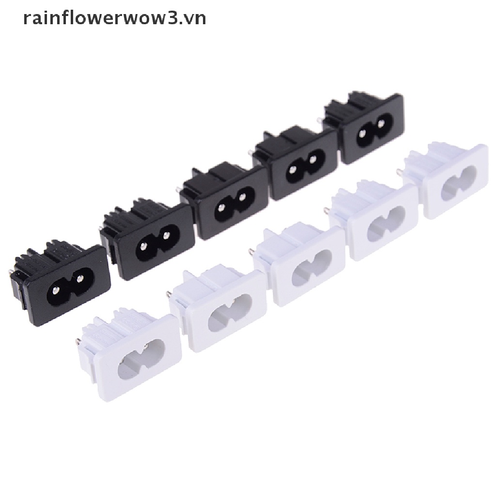 Set 5 Đầu Nối Phích Cắm Điện 2 Chấu AC250v 2.5a Ic320 c8