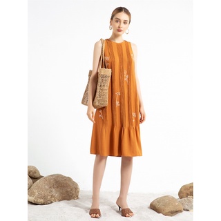 D.chic 2812857 đầm suông sát nách mí ly nổi thêu trang trí