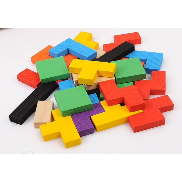 Bộ xếp gạch cho bé - Đồ chơi gỗ wooden toy Tangram