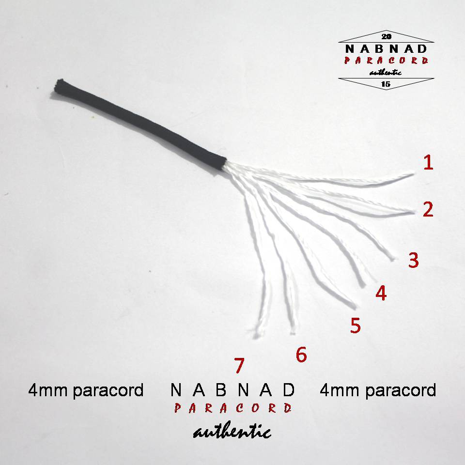 Dây Dù Paracord Màu Đen / Rằn Ri 4 mm 4mm