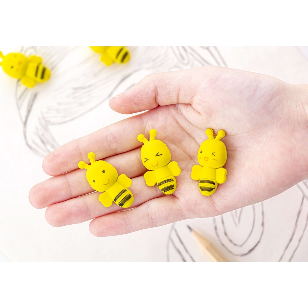 Gôm tẩy bút chì hình con ong - Set 2 cục