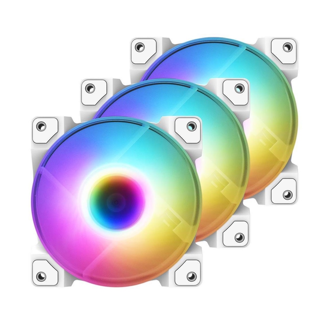 Bộ 3 quạt tản nhiệt ID-Cooling DF-12025-ARGB-TRIO - Chính hãng BH 24T