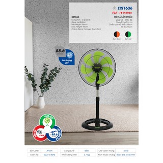 Quạt lỡ thân sắt Senko LTS1636