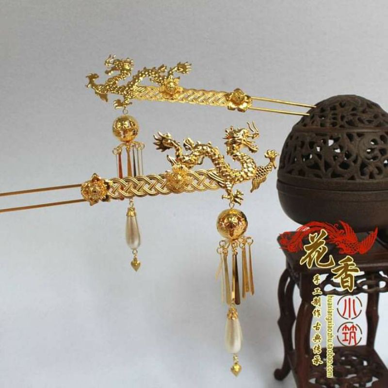 Đôi trâm rồng cổ trang cực đẹp