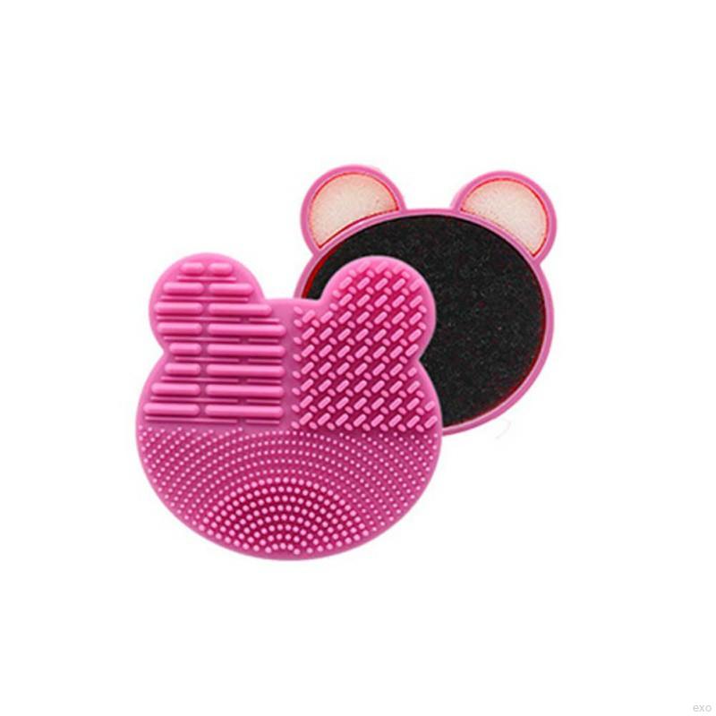 Dụng cụ mút lau chùi cọ trang điểm hình đầu Mickey