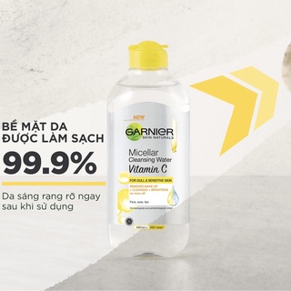 Nước Tẩy Trang Garnier Micellar Cleansing Water Vitamin C