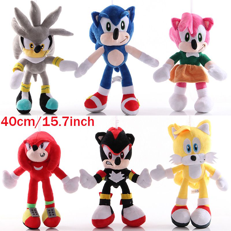 25cm Super Sonic Ugandan Knuckles Plush Toy Soft Stuffed Figure Doll Home Decoration girl gift