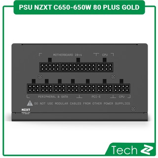 Nguồn Máy Tính NZXT C650 (650W/80 Plus Gold/Full modular)