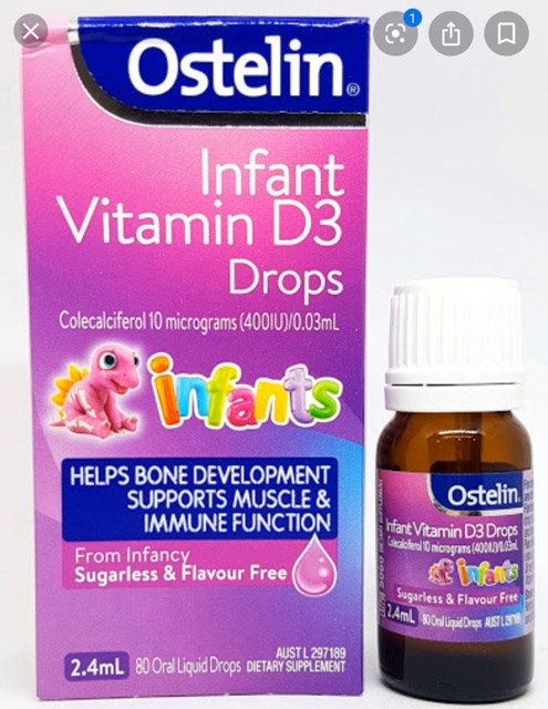 VITAMIN D OSTELIN CHO BÉ (ÚC)