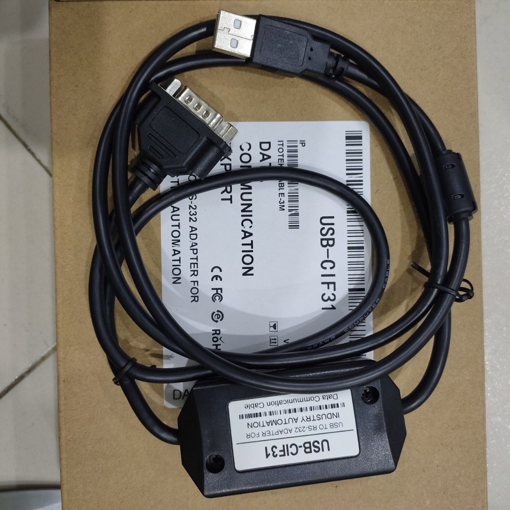 Cáp lập trình PLC Omron USB-CIF31