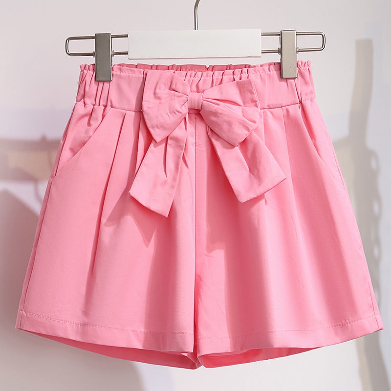 Set Áo Thun POLO + Quần Short Lưng Cao Dáng Rộng Thời Trang Mùa Hè 2022 Cho Bé Gái