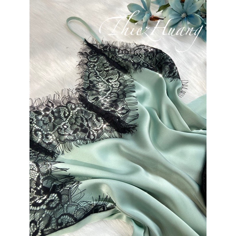 Set ngủ 2 dây lụa phối ren sexy cao cấp ( Mua 2 set tặng kèm tuban ) | BigBuy360 - bigbuy360.vn