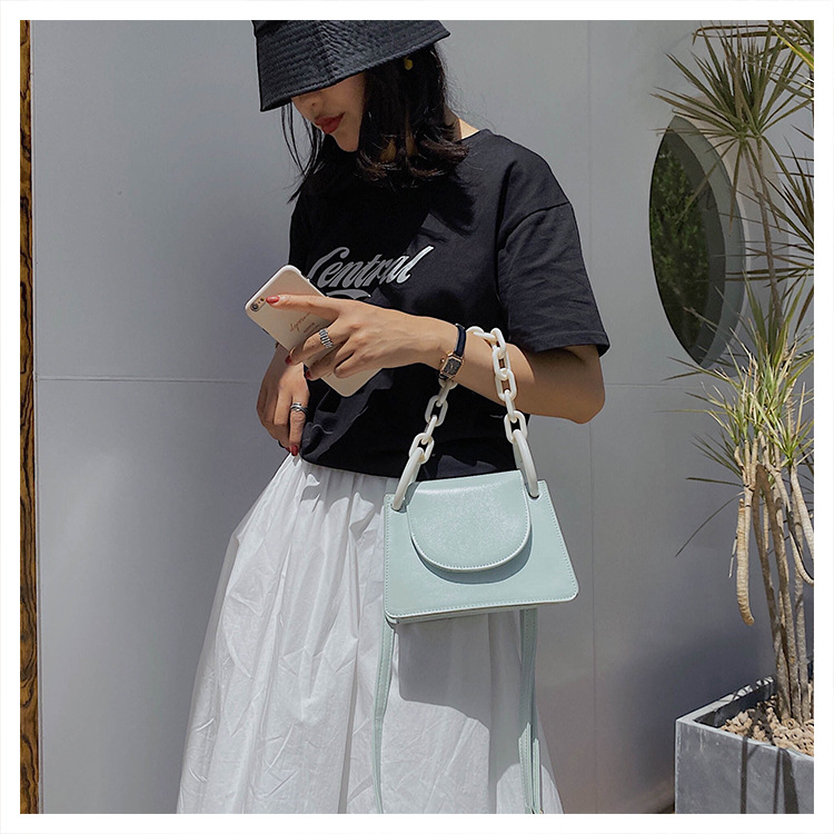 Túi đeo vai IELGY màu trơn thời trang dễ phối cho nữ