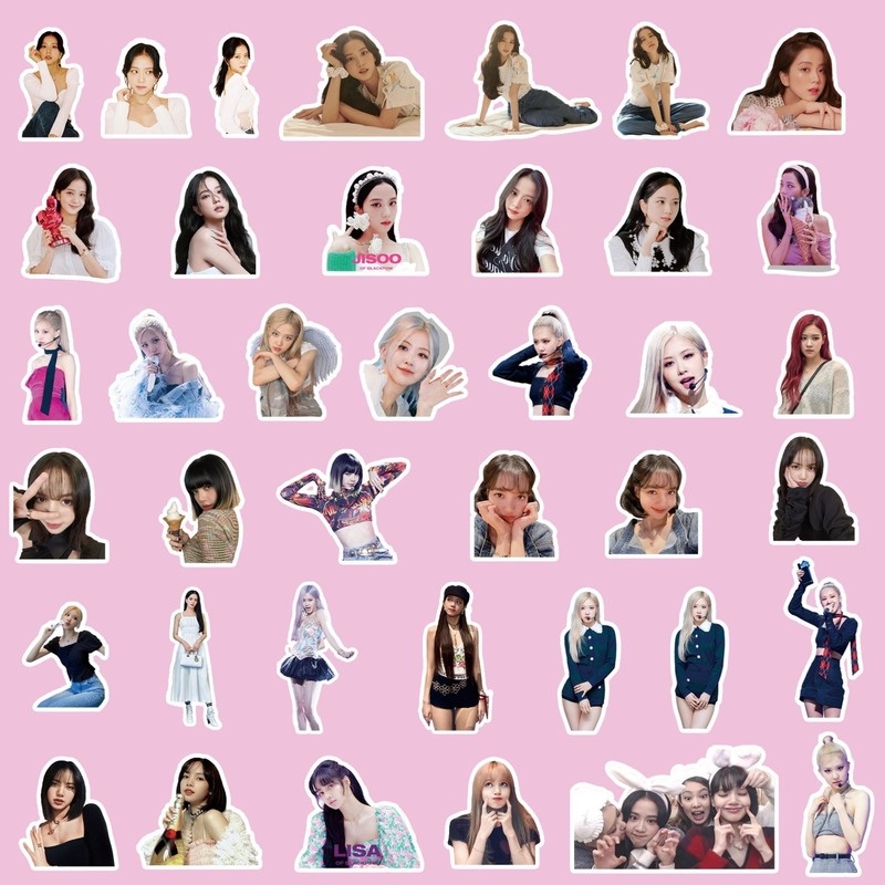 Set 80 miếng dán hình Blackpink trang trí điện thoại/ máy tính xách tay