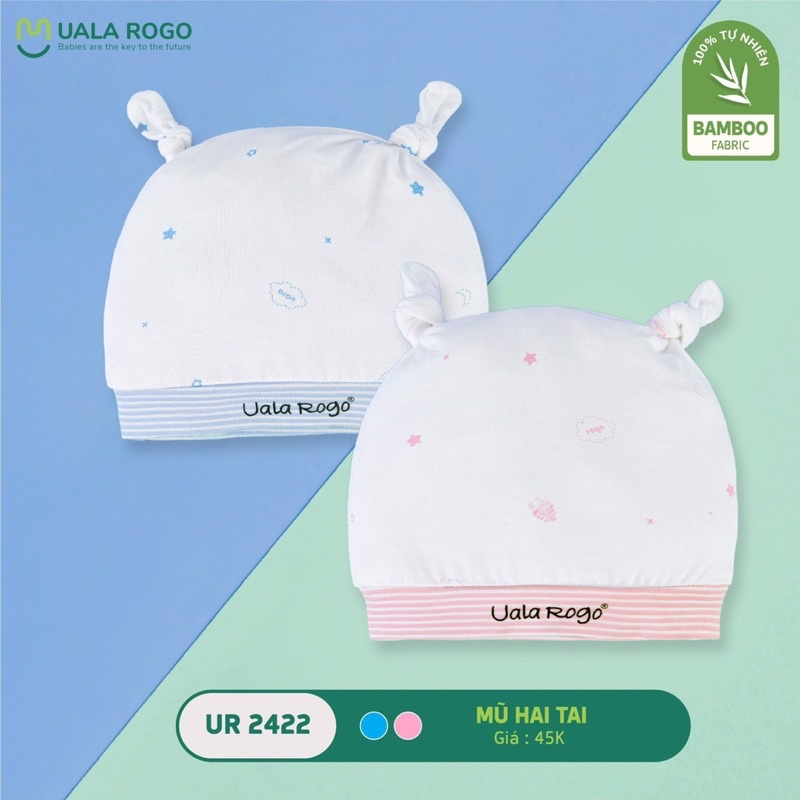 Nón sơ sinh cho bé Ualarogo - Hoạ tiết ngẫu nhiên