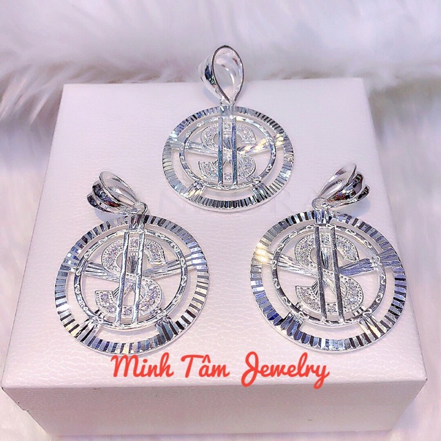 Mặt dây chuyền nam mặt đồng Đô la chất liệu bạc ta Minh Tâm Jewelry