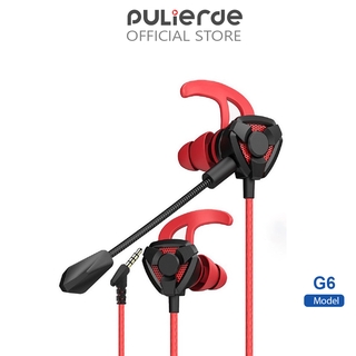 Tai Nghe chơi game Nhét Tai  Pulierde G6 Chống Ồn Có Micro Thiết Kế Độc Đáo