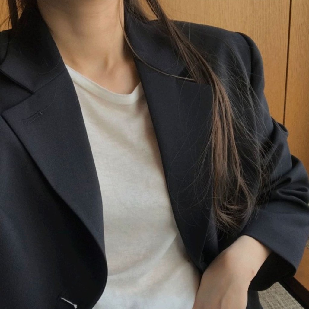 Áo khoác tay dài cổ chữ V xẻ tà phong cách thời trang xinh xắn cho nữ 37229