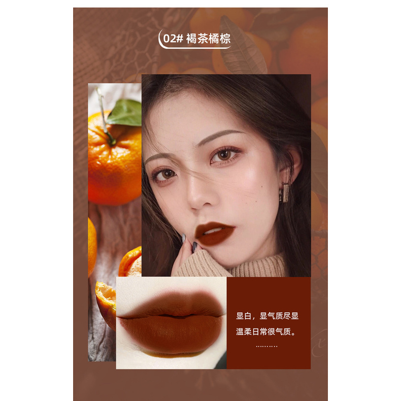 【MAFFICK】 Nhung mờ môi men, mờ đào son môi mousse, không phai cốc không dính | BigBuy360 - bigbuy360.vn