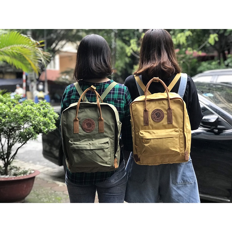 Balo laptop học sinh Fjallraven Kanken No.2 quai da chống nước đi học dã ngoại