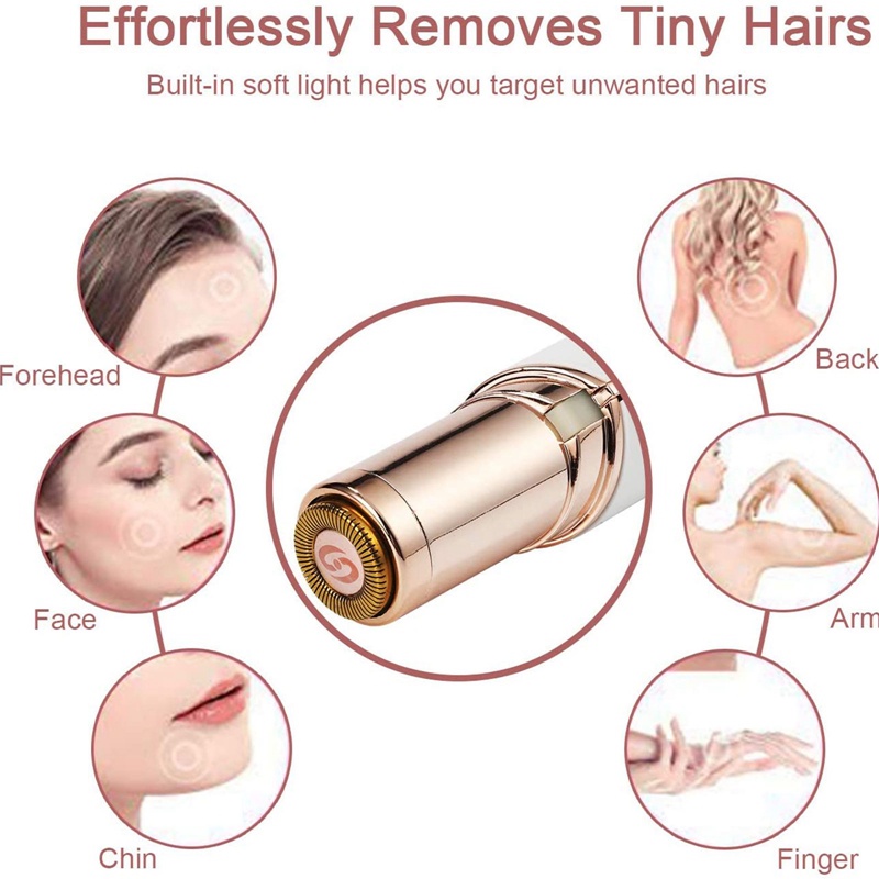 Máy Tẩy Lông Mặt Không Đau Sạc USB Tiện Dụng
