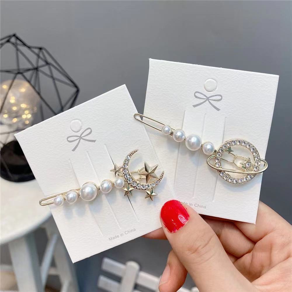 Kẹp Tóc Hình Mặt Trăng / Hành Tinh / Nhiều Mẫu Tùy Chọn Phong Cách Hàn Quốc Xinh Xắn Cho Nữ