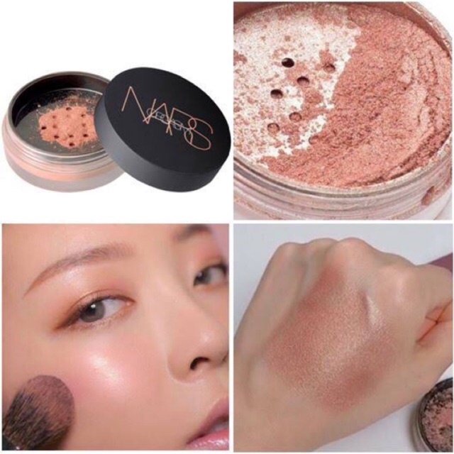 [ Thanh Lý SX 2018 ] Nars - Phấn Má Bắt Sáng Dạng Bột Nars Shimmer Illuminating Loose Powder màu Orgasm 2,5g