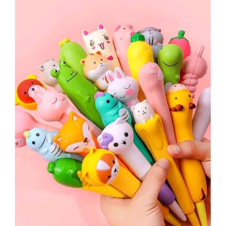 Bút nước squishy nhiều hình dễ thương " Shopee ship "