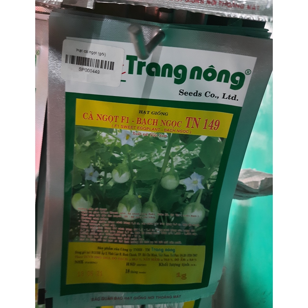 Hạt giống cà ngọt trang nông 1g