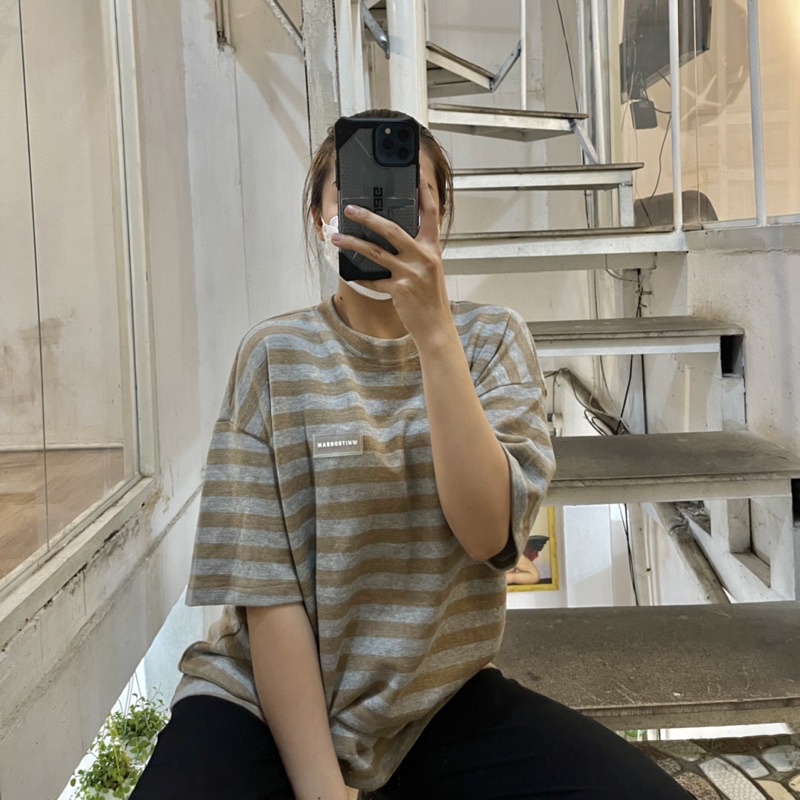 OVERSIZE STRIPED TEE