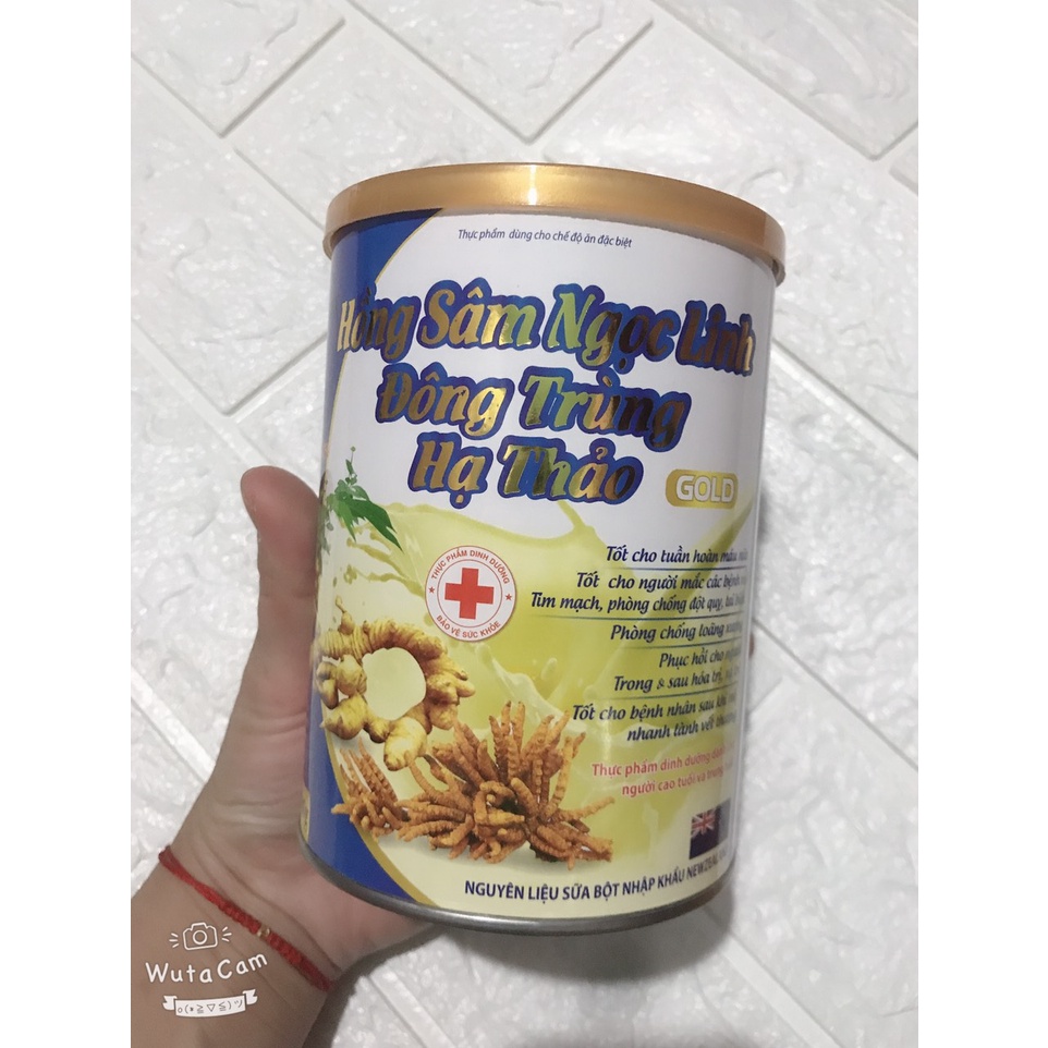 900G Sữa hồng sâm ngọc linh đông trùng hạ thảo chính hãng