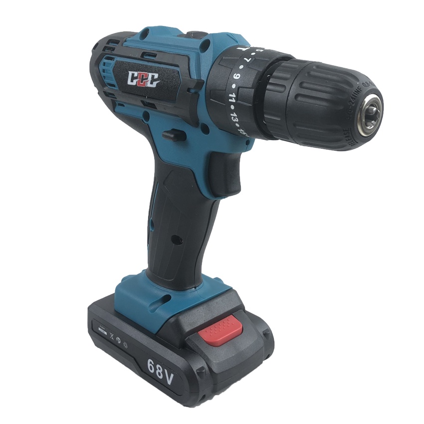 Máy khoan pin 3 chức năng GGG- 1009A, khoan gỗ, tháo vặn vít, có búa khoan tường, tặng kèm bộ phụ kiện 25 chi tiết