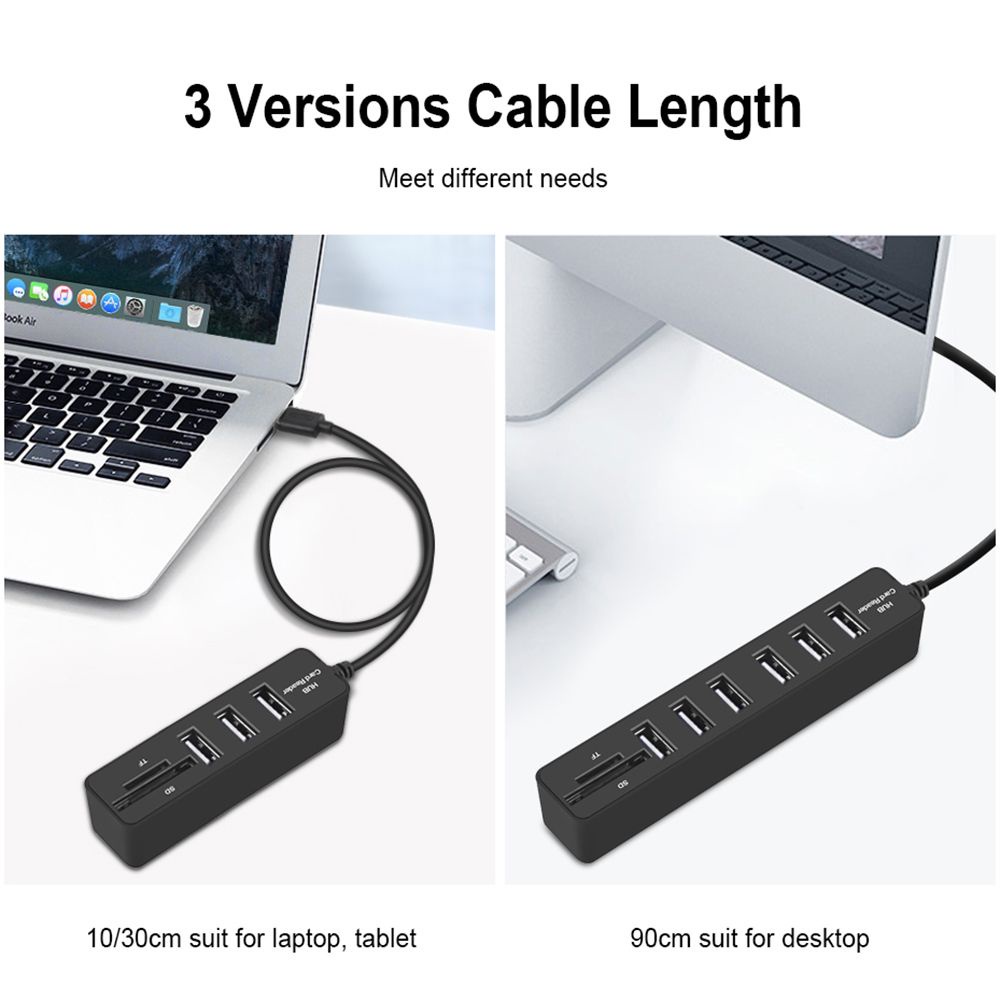 Hub đọc thẻ nhớ USB 2.0 3/6 cổng USB 3.0/2.0 2.0