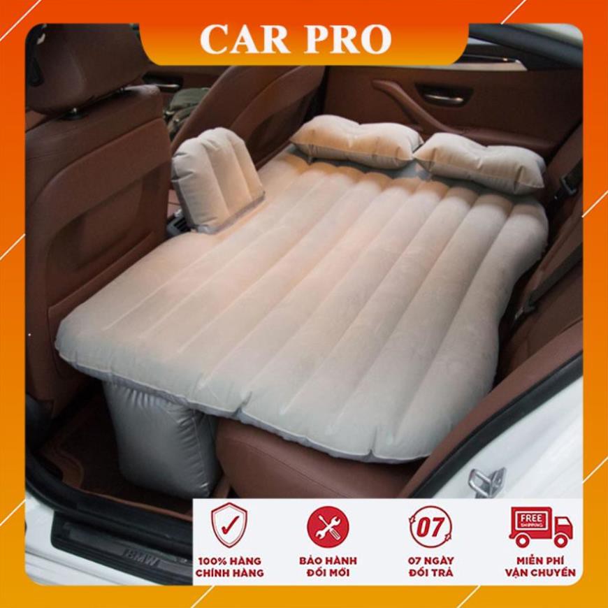 Đệm hơi cao cấp trên ô tô tặng kèm bơm điện và 2 gối - CAR PRO