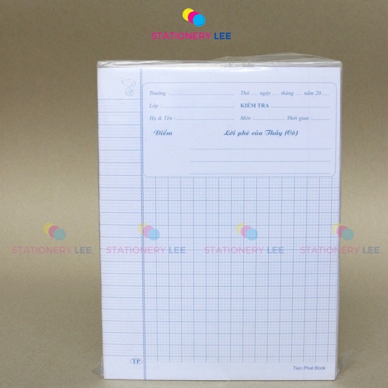 Giấy kiểm tra  4ô ly/ 5 ô ly