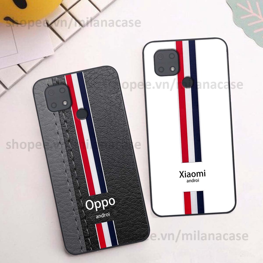 Ốp Xiaomi Redmi 10C in giả da phong cách thể thao, cá tính, thời trang