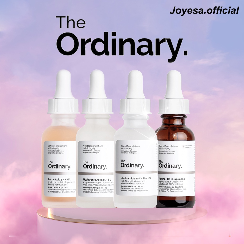 The Ordinary Serum Bộ Sưu Tập Huyết Thanh Niacinamide Axit Hyaluronic B5 Alpha Arbutin Caffeine Lactic Acid Retinol 30ml