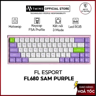 Bàn phím cơ FL-Esports FL680 SAM Purple Hàng Chính Hãng
