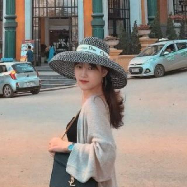 Mũ lồng đèn lưới ong dây nơ dio trắng sang chảnh