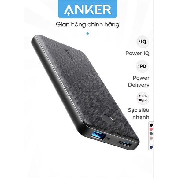 Pin sạc dự phòng ANKER PowerCore Slim 10000mAh PD - A1231