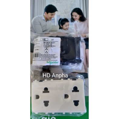 Ổ cắm đôi 3 chấu 16A Concept, Flexi size L