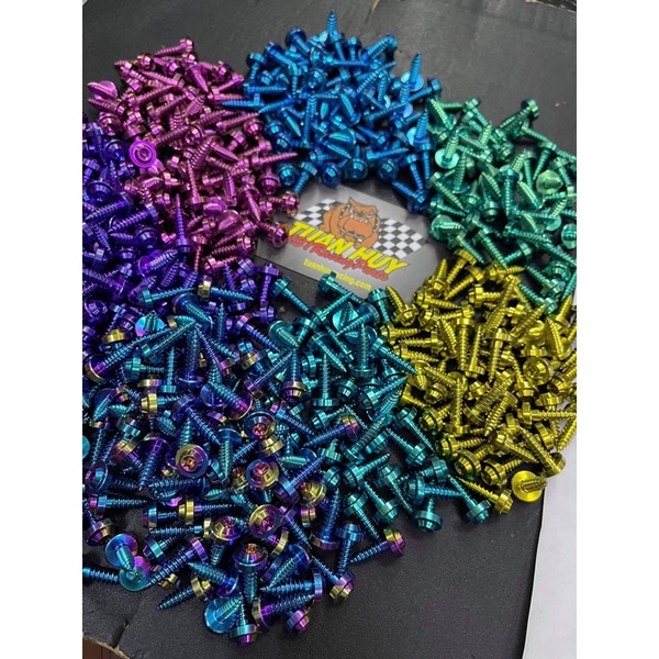 Ốc titan gr5 xoắn 4li 4li16 xoắn bắt dàn áo honda vario vision air blade